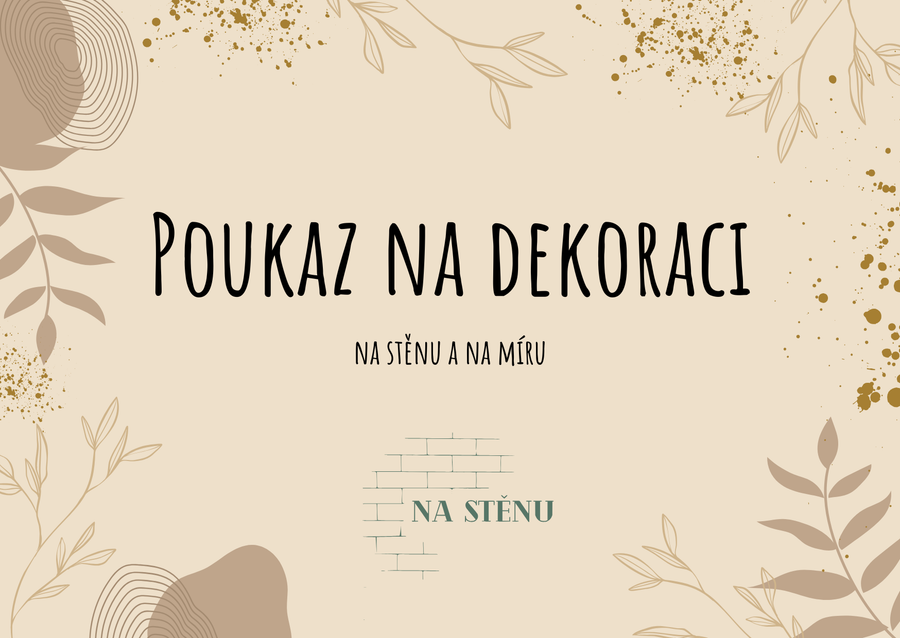 Poukaz na dekoraci z fotky